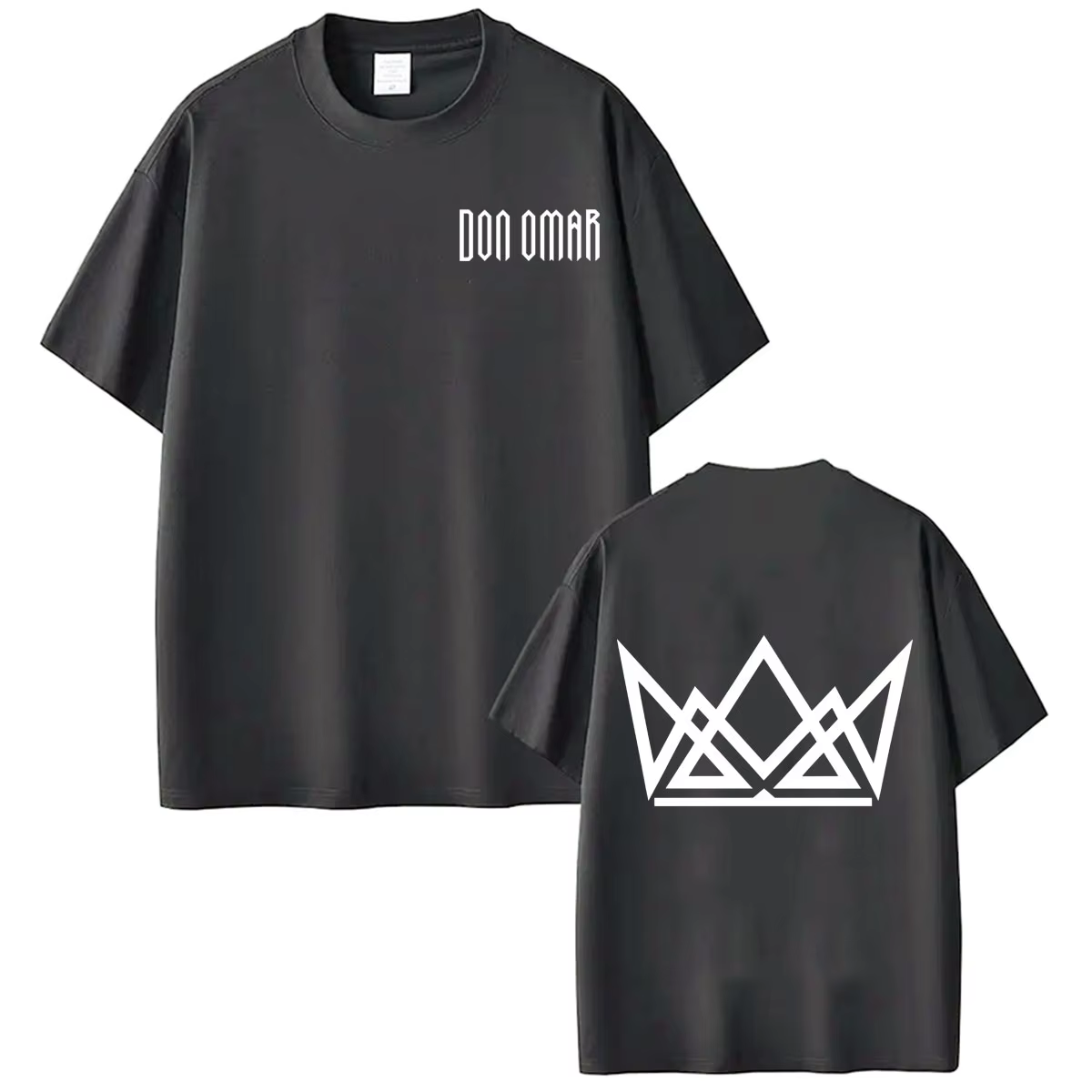T-shirt imprimé Rapper Don Omar The Last King Tour 2026 pour hommes et femmes, T-shirt à la mode, dé