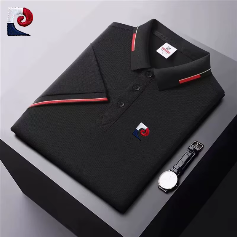 Nouveau polo à manches courtes de haute qualité pour hommes, mode d'été, décontracté, cool et confor