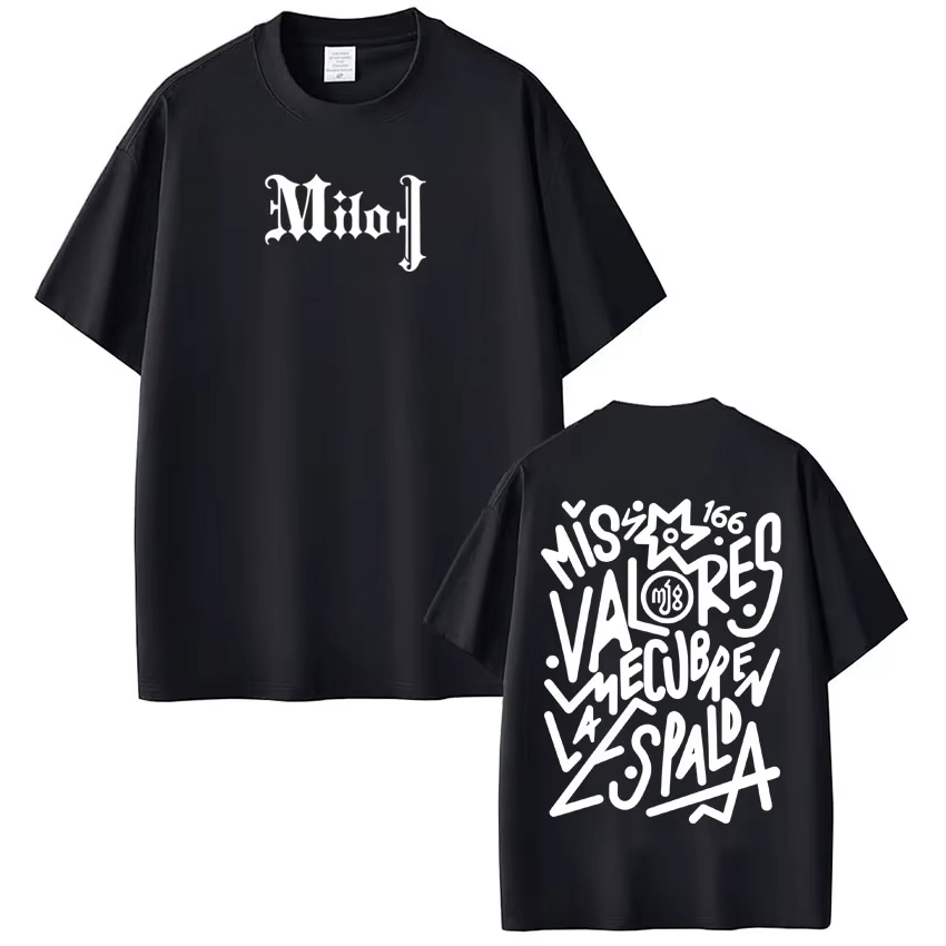 Rappeur Milo J mode graphique T-shirt hommes femmes mode T-shirt été à manches courtes, ample décont