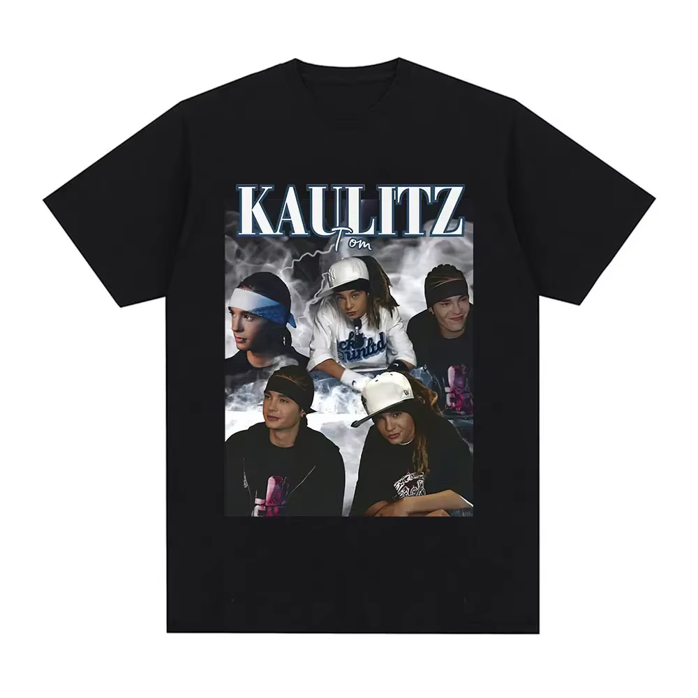 Rock Band Tokio hôtel Tom Kaulitz graphique T-shirt hommes vêtements Hip Hop Punk gothique T-shirt c