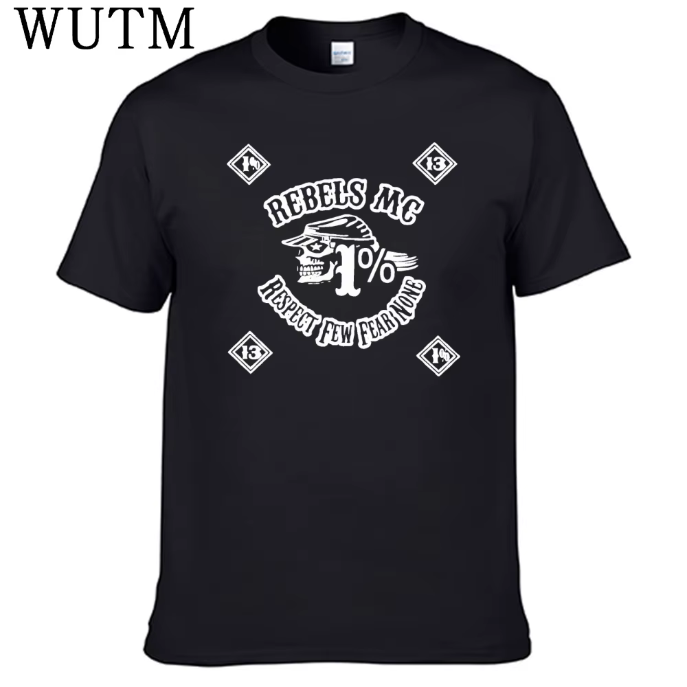 T-shirt Hurcycles Club Rebels Mc pour homme, 100% coton, meilleures ventes, N03