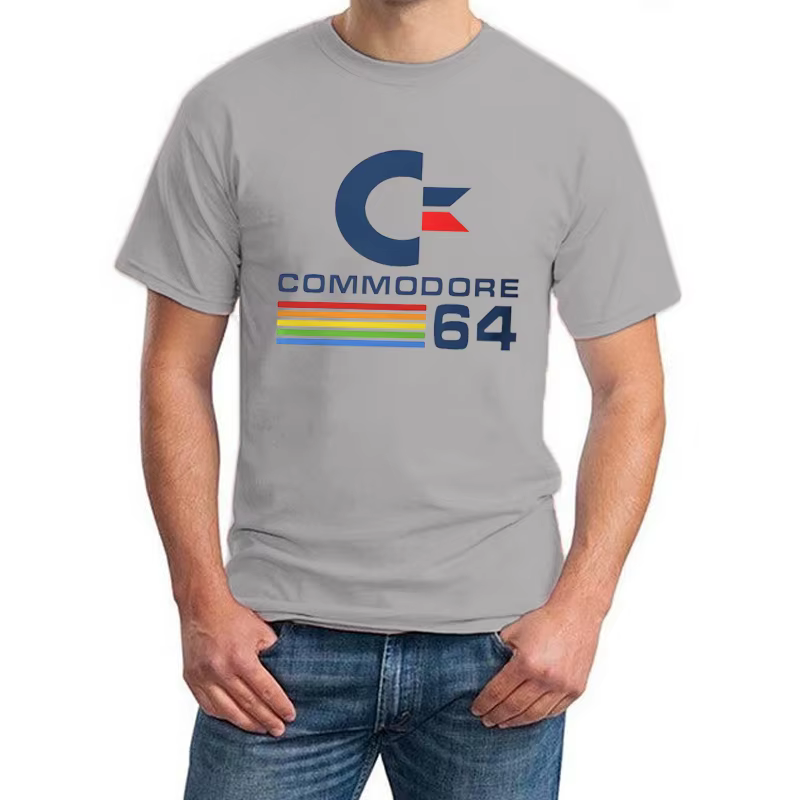 Commodore 64 t-shirt hommes t-shirts vêtements d'été à manches courtes col rond t-shirt