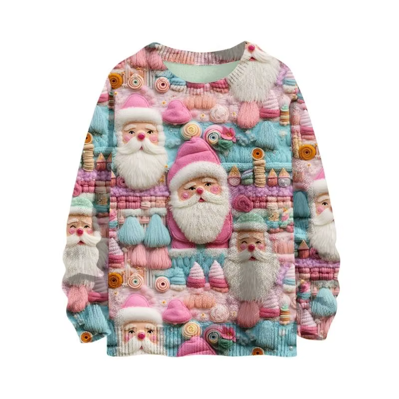 39BB Pull Noël à manches longues pour Sweat-shirt imprimé
