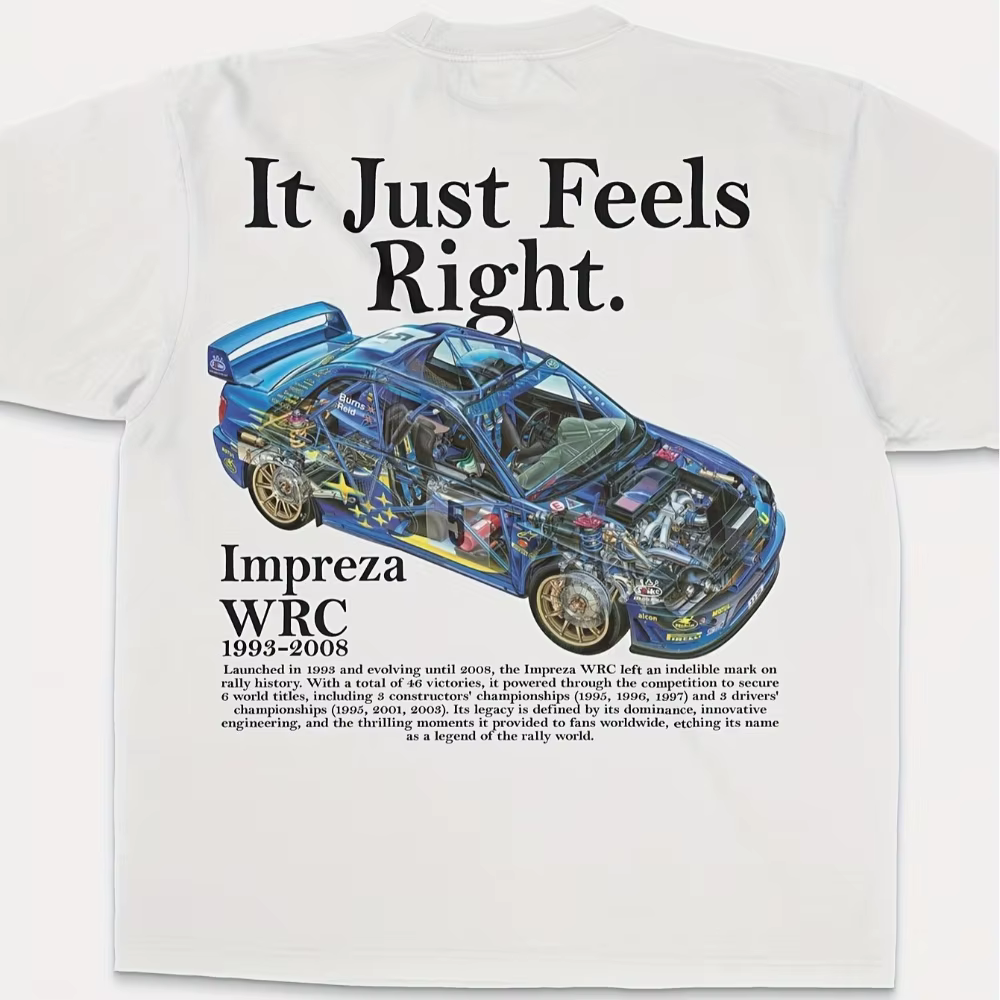 T-Shirt de voiture de course japonaise pour hommes, Logo de la Fórmula DRIFT WRX STI graphique j-spe