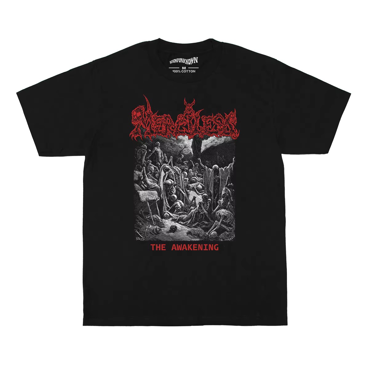 Merciless t-shirt l'éveil vieille école Thrash Death métal entombé posé Kreator hommes imprimé Cool