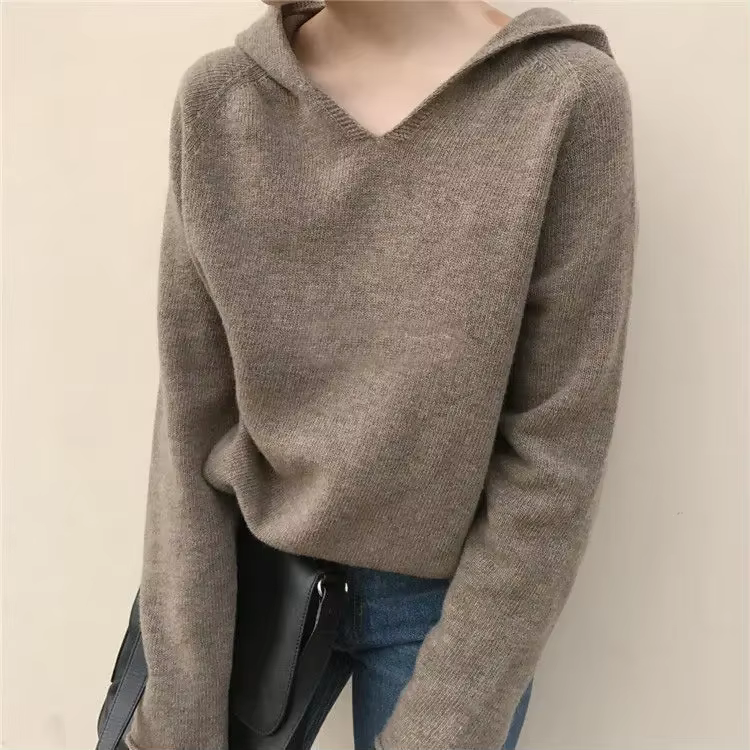 Sweat à Capuche PVD pour Femme, Vêtement Populaire Coréen, Mode Harajuku, Couleur Unie, Hiver et Aut