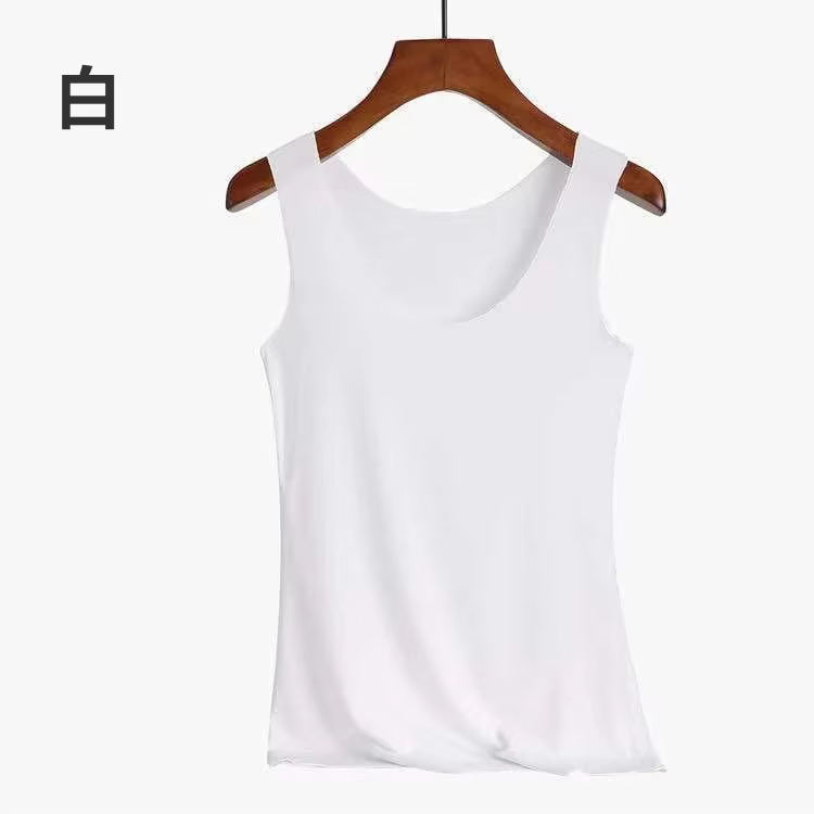 Débardeur d'été sans couture en soie glacée, gilet pour femme, sous-vêtements pour étudiantes, Style