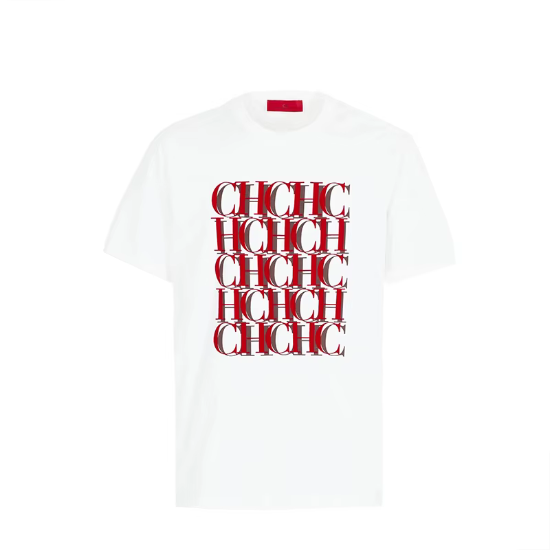 T-shirt classique polyvalent pour homme, col rond, manches courtes, en pur coton, avec motif lettres