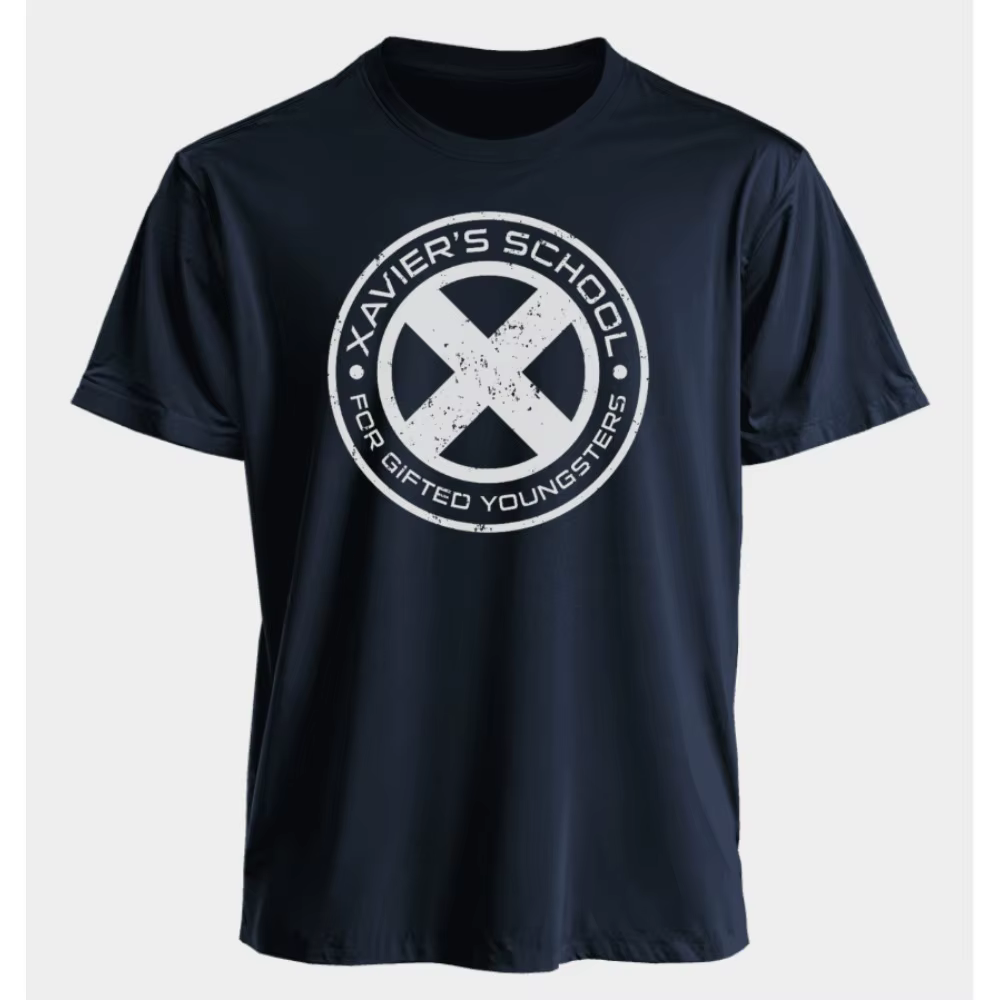 Marvel hommes et femmes T-shirts x-men Xavier's School pour les jeunes dédoués été américain printem