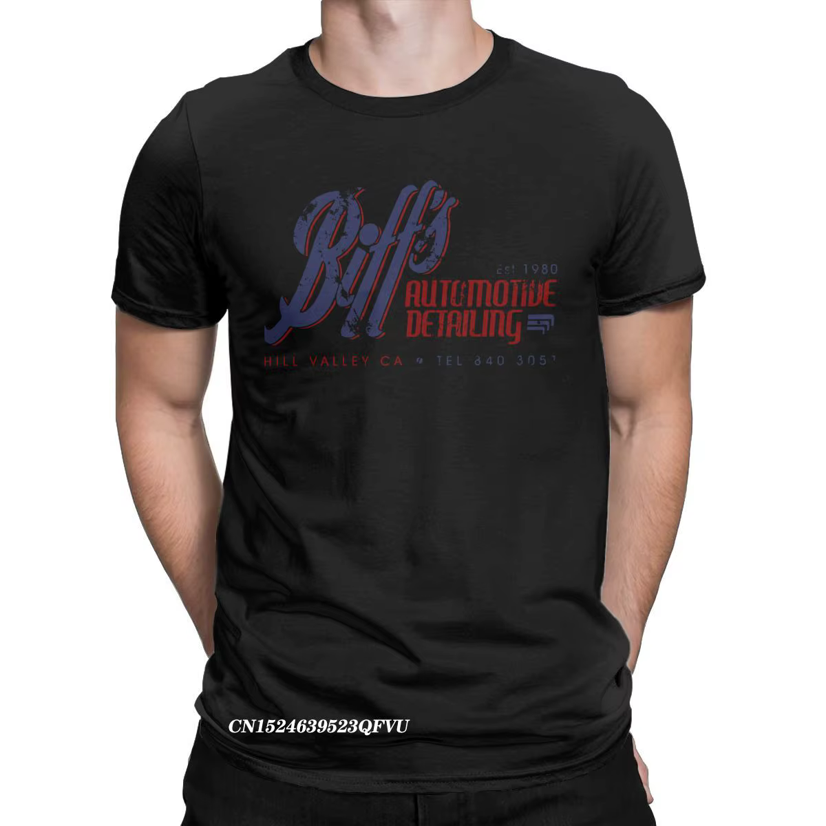 Auto détaillant T-Shirts hommes retour vers le futur temps voyage film BTTF t-shirt Manga hauts T-Sh