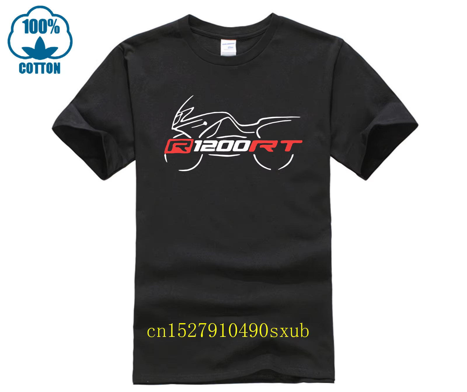 T-Shirt personnalisé R 1200 Rt Style moto gris Th Rt B13 col rond cool homme T-shirt