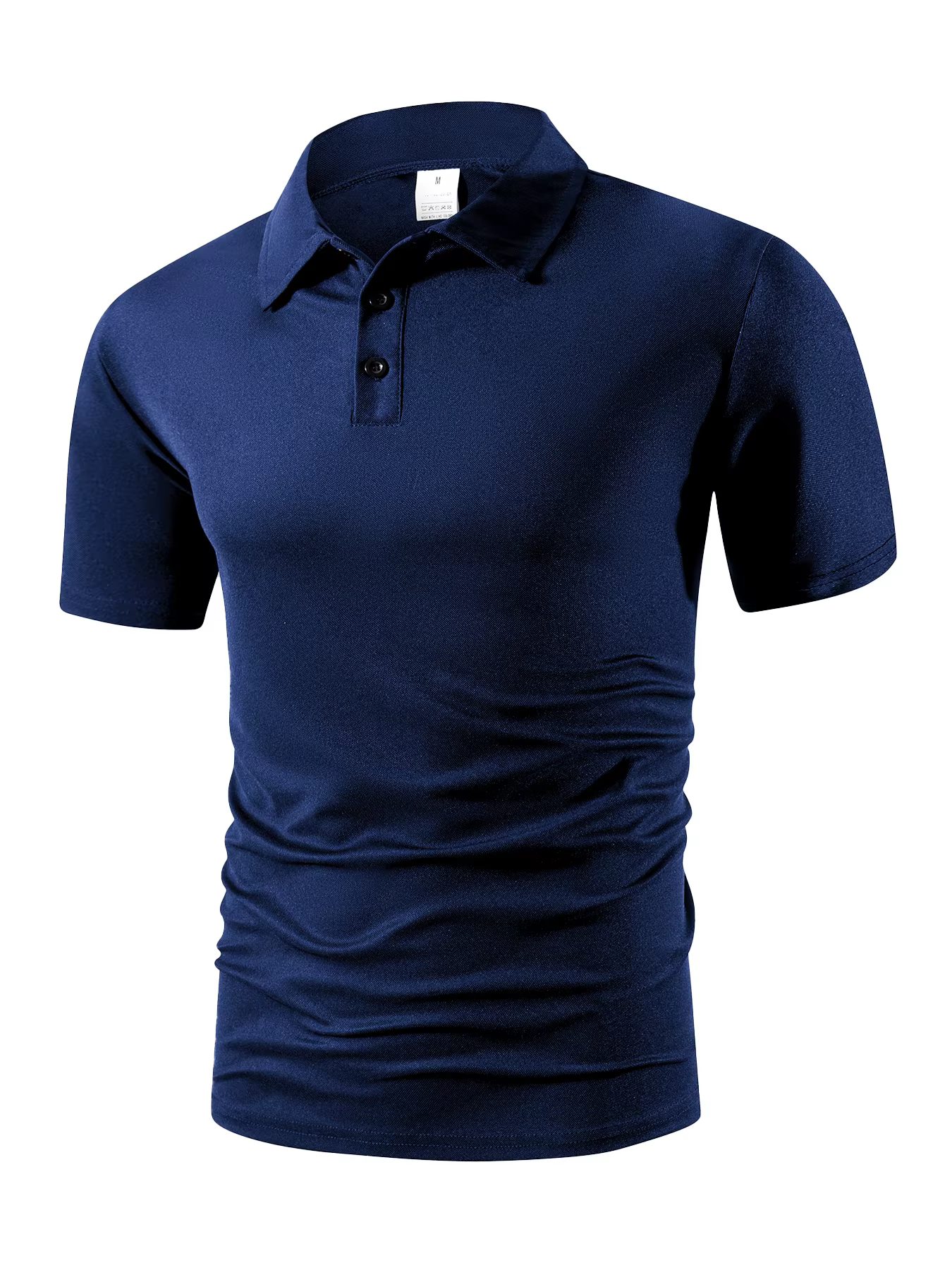 Polo d'été respirant pour hommes, t-shirt de couleur unie, travail quotidien décontracté, manches co