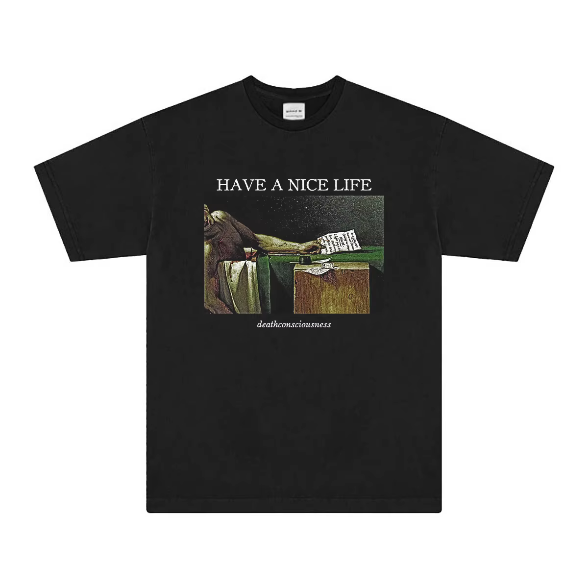 Avoir une belle vie t-shirt Deathconsciousness Shoegaze Post Punk imprimé coton été manches courtes