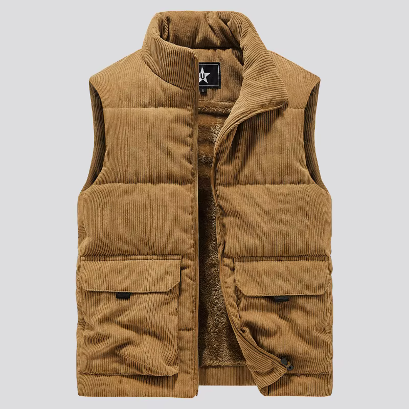 Nouveau gilet hommes hiver vestes sans manches hiver chaud manteau gilet hommes décontracté solide g