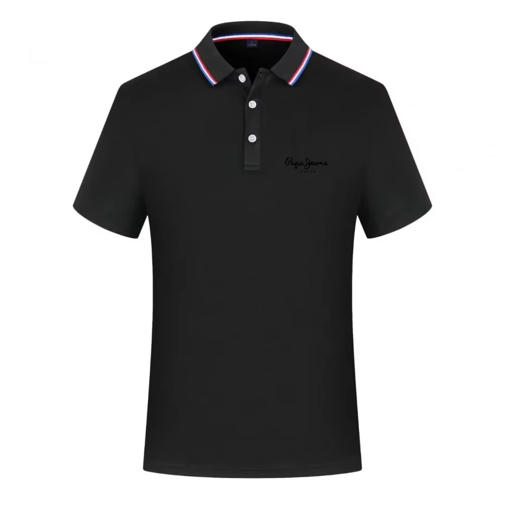 Nouveau Polo à manches courtes pour homme Pepe Jeans London, col rayé, séchage rapide, respirant, dé