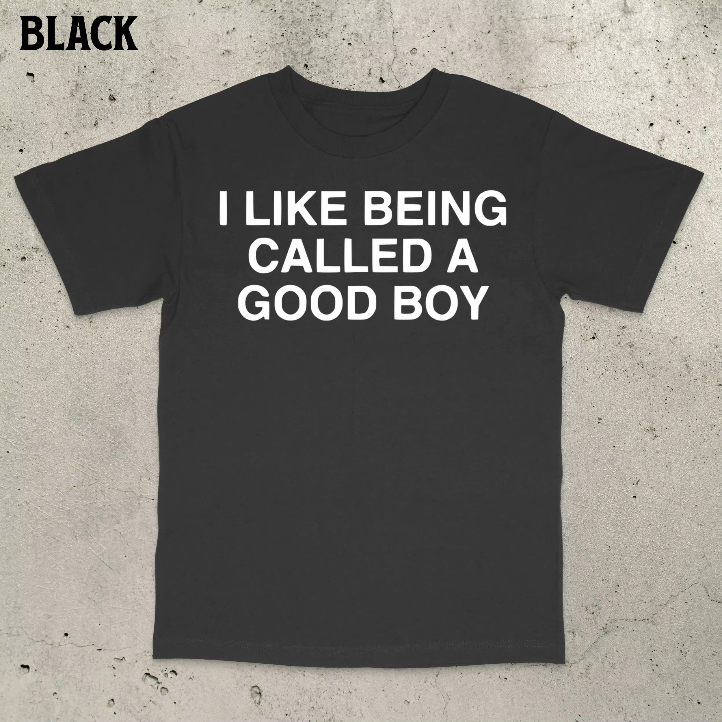 T-shirt « I LIKE BEING CALLED A GOOD BOY » pour hommes et femmes, été, oversize, humoristique, ironi