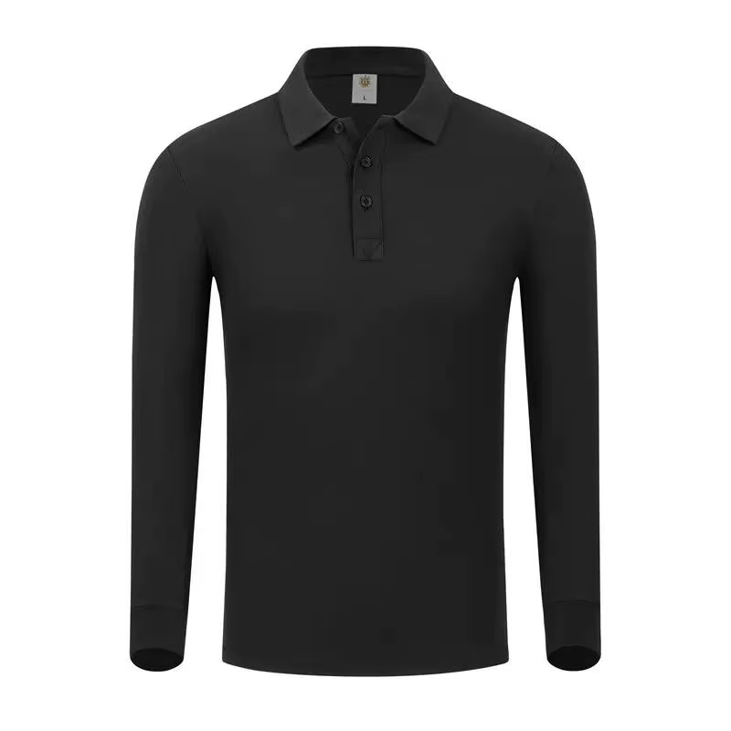 Polo Solide à Manches sulfavec Logo à Motif Personnalisé, Vêtements de Travail d'Équipe de Restauran