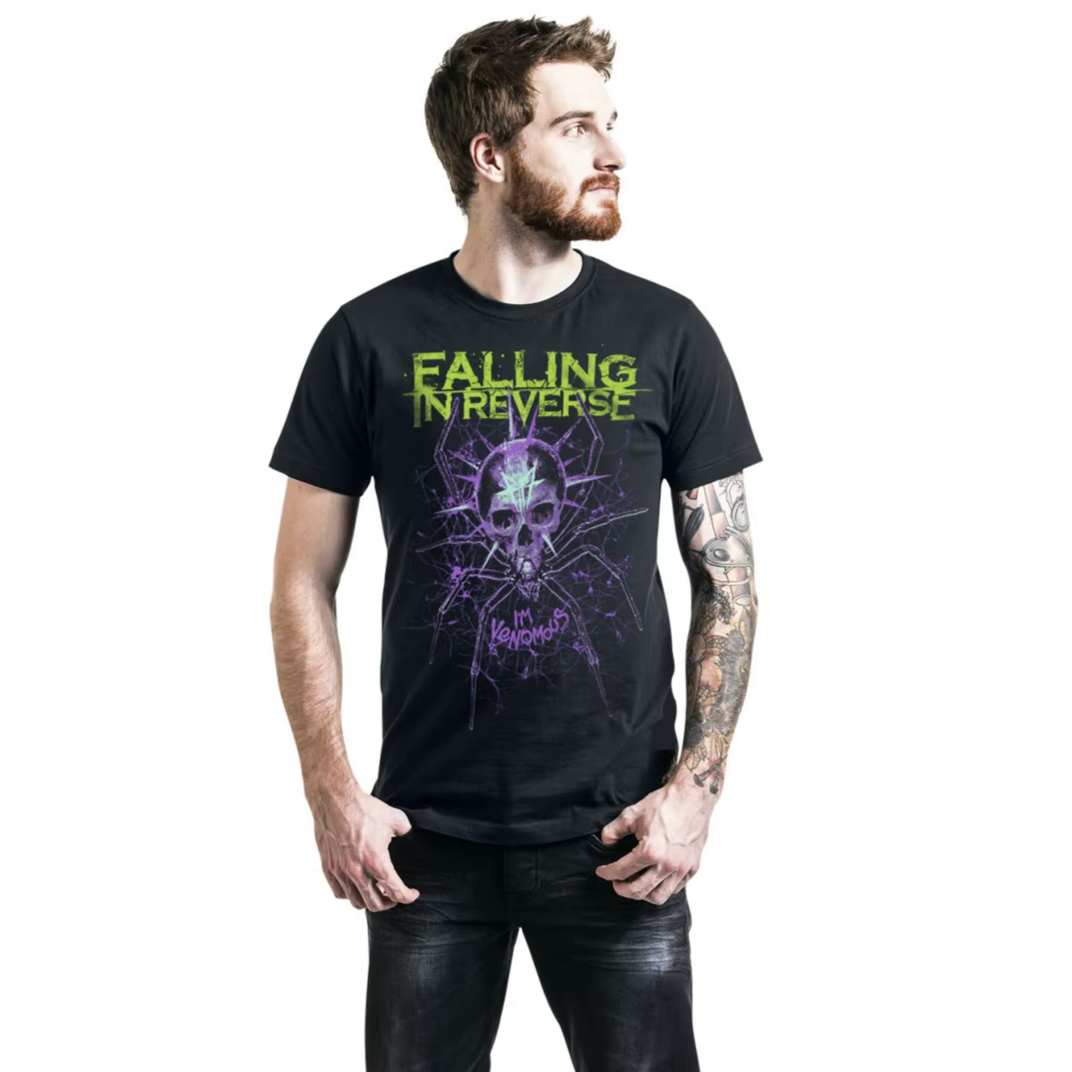 T-shirt en coton graphique unisexe 2026 Falling in Reverse, manches courtes, mode estivale, marque d