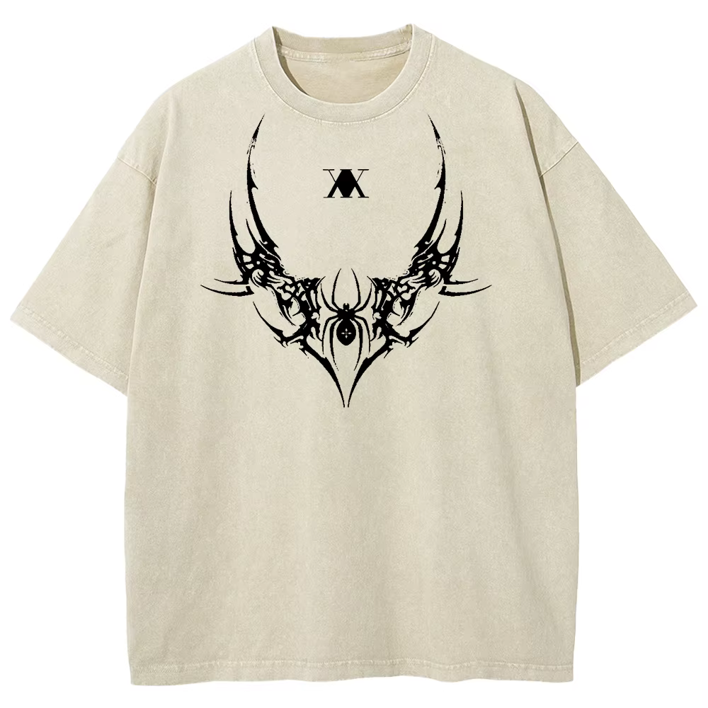 HUNTER × HUNTER Manga T-shirt graphique pour hommes femmes vêtements Killua Zoldyck imprimé lavé sur
