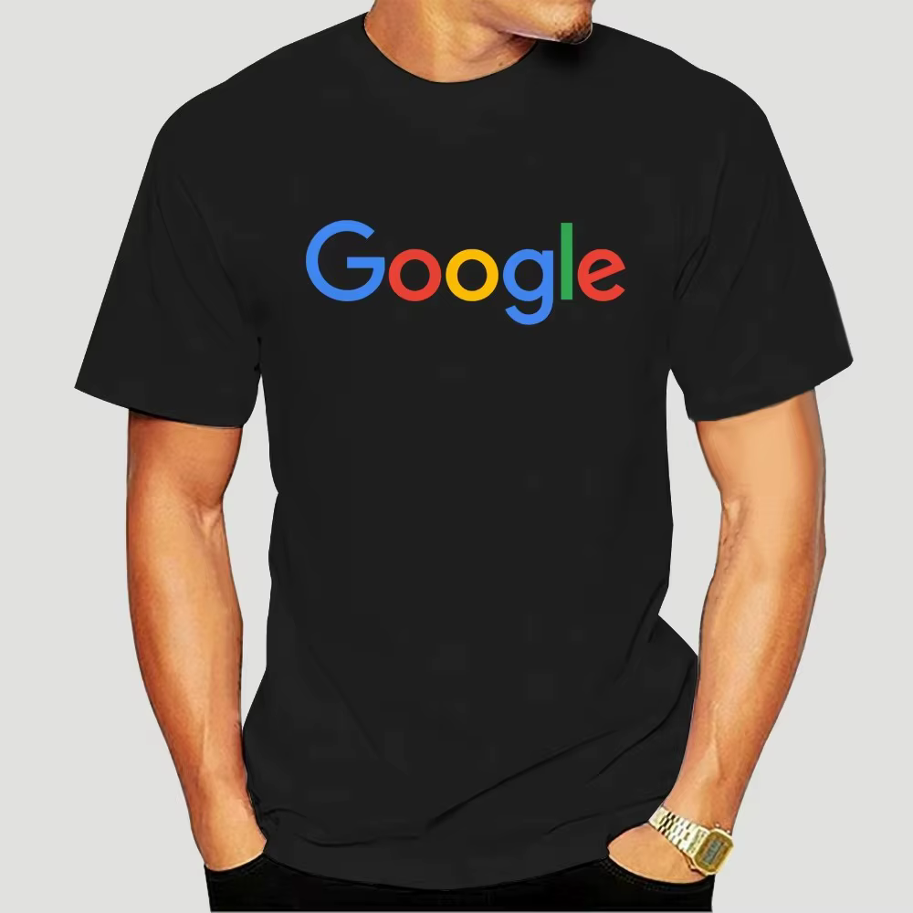 Google T-shirt style décontracté Kleidung imprimé T-shirt Oansatz Kurzarm t-shirts Google Logo Kurza