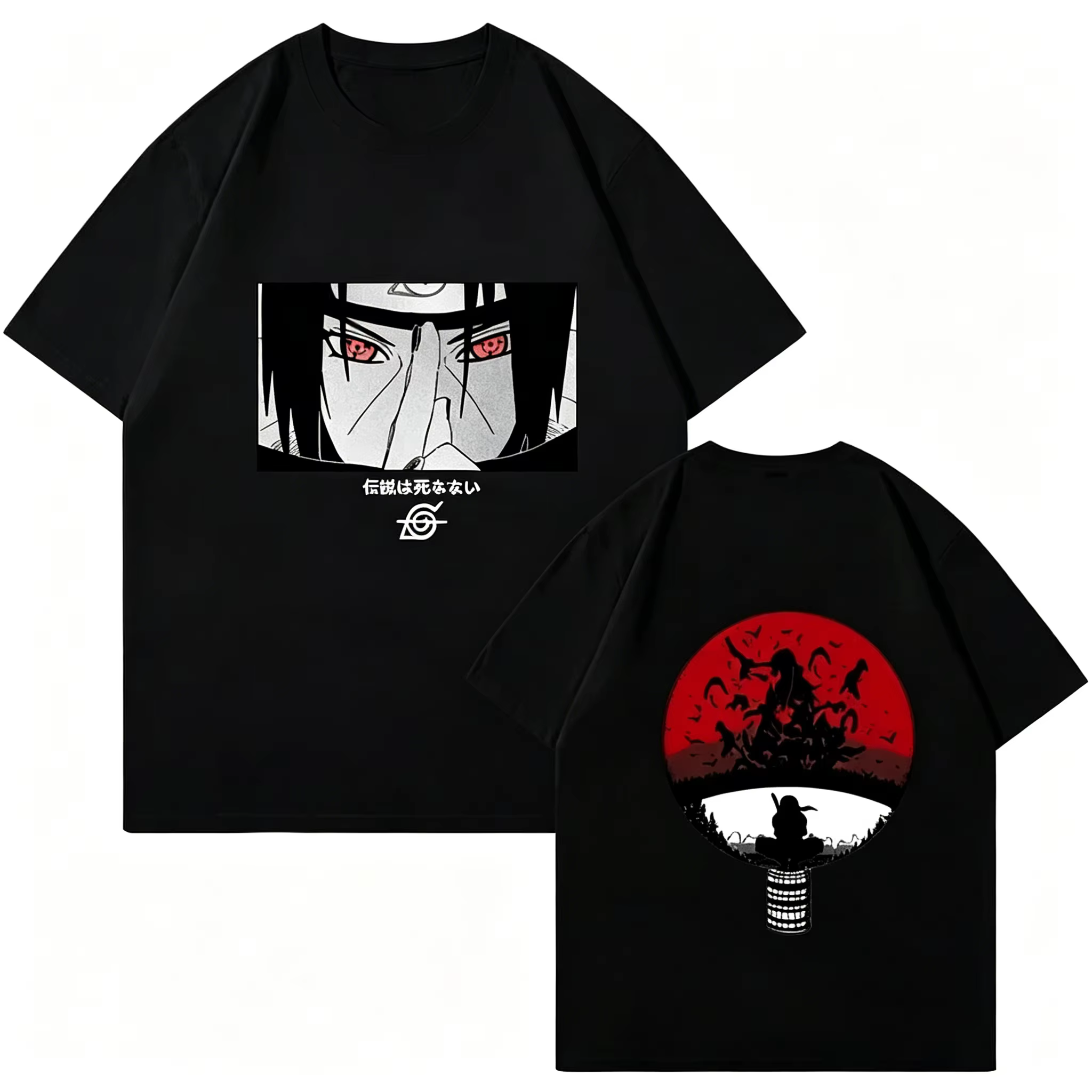 T-shirt imprimé Naruto japonais 2026, nouveau style streetwear tendance pour hommes, haut de sport a