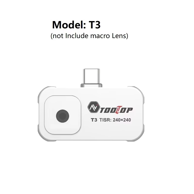 Caméra thermique TOOLTOP T3 TISR 240*240, prise de photos/vidéos, objectif macro en option, imageur 