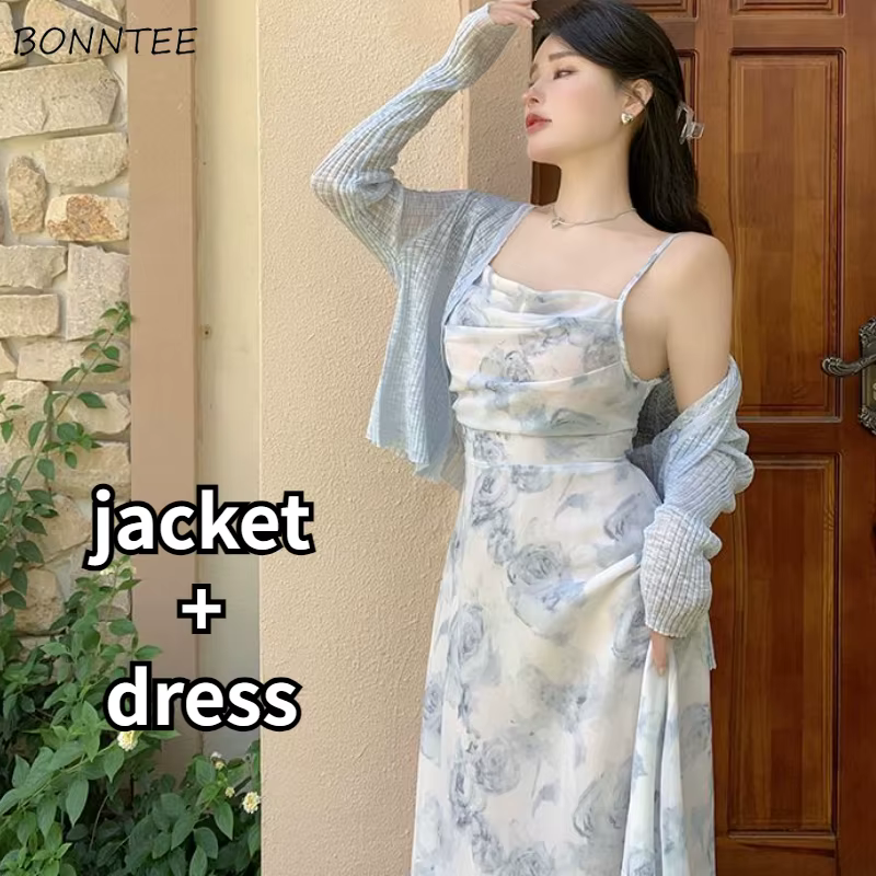 2 pièces ensembles femmes tempérament Fairycore été nouveau décontracté résistant au soleil vestes r