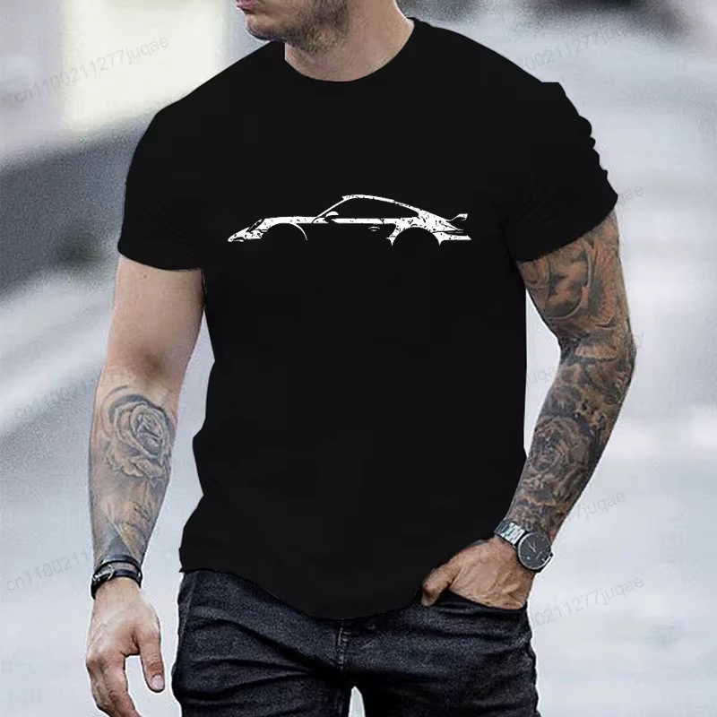T-shirt de style minimaliste pour hommes et femmes, t-shirts à manches courtes à col rond, T-shirts 
