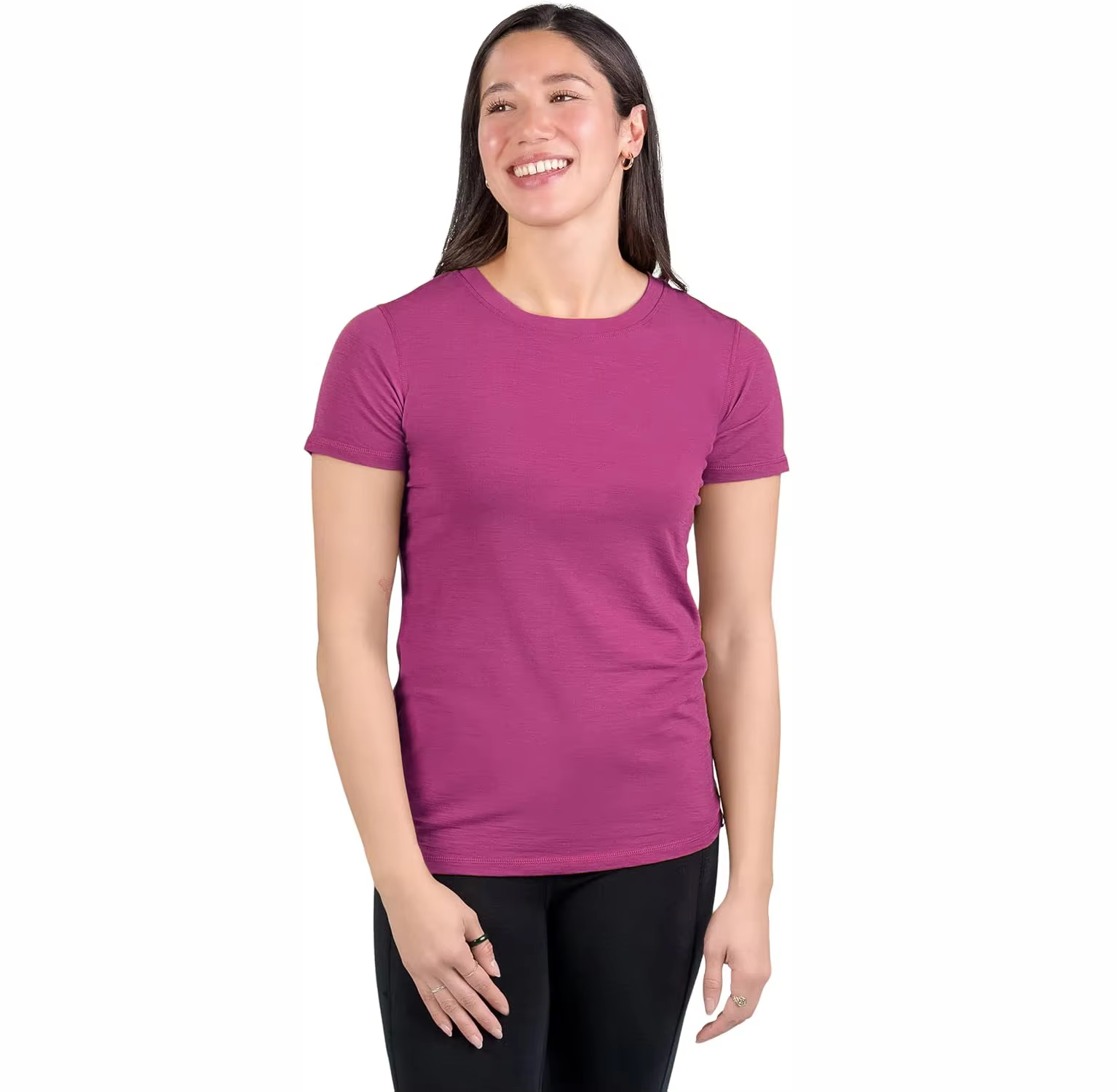 T-shirt 100% laine mérinos pour femmes, chemises à manches courtes, Micro légères, couche de Base en