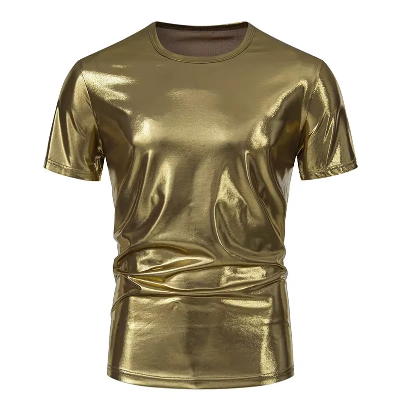 T-Shirt à manches courtes et col rond pour hommes, vêtements de rassemblement de fête avec visage br