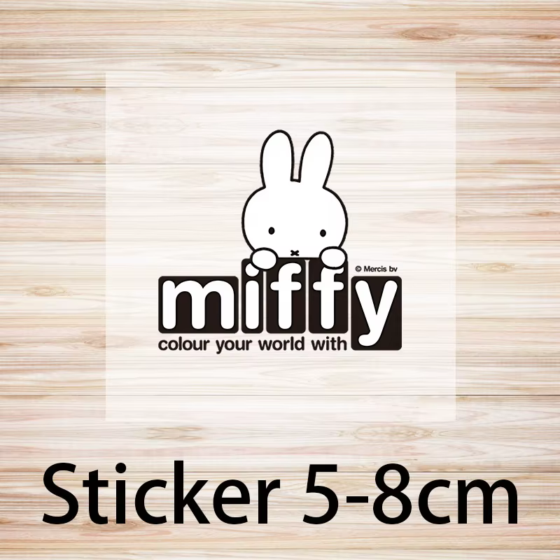 Miffy – T-shirt à col rond pour enfants, vêtements à manches courtes, dessin animé, à la mode, cadea