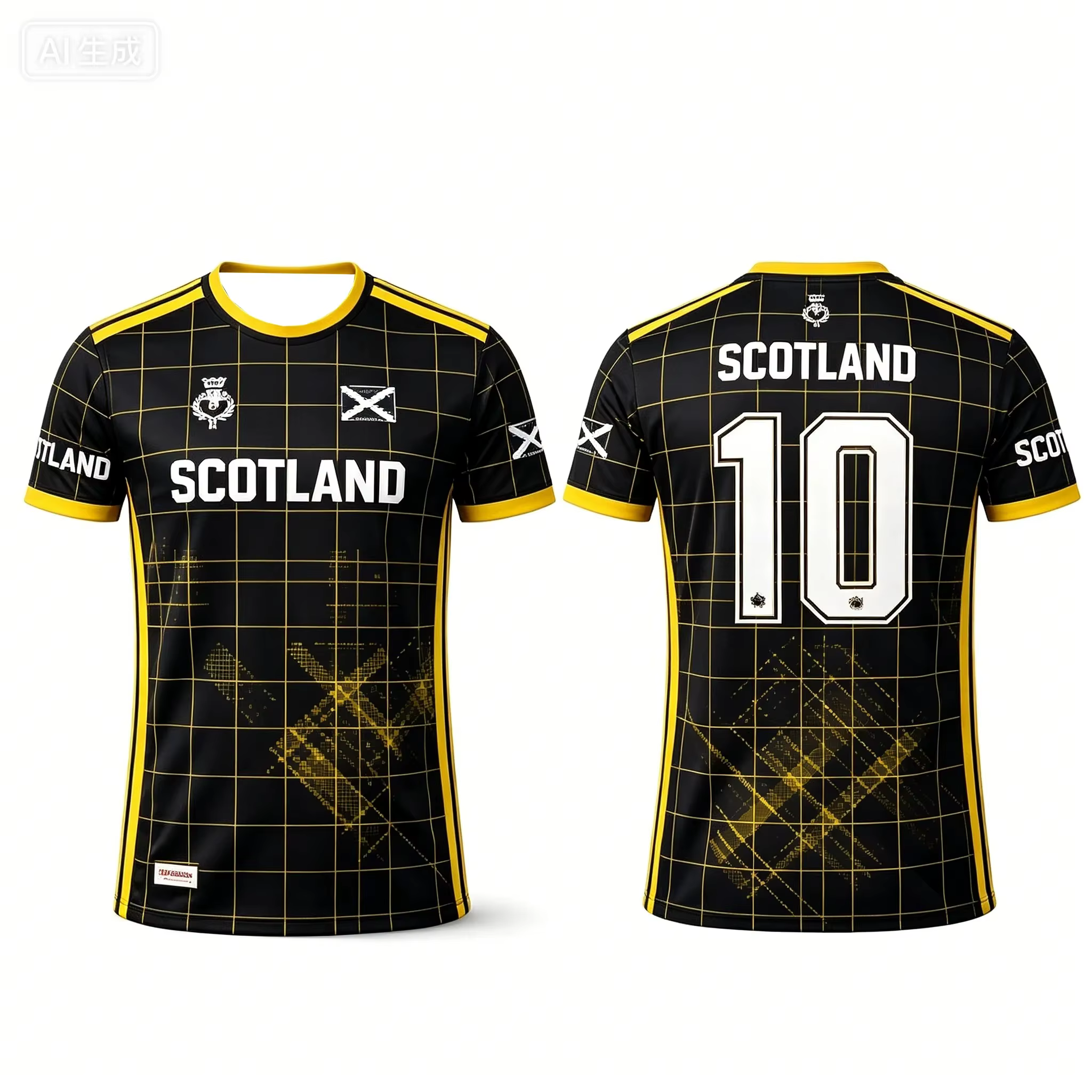 Nouveau Maillot de Football Style National Écossais 2026 pour les Fans, Entraînement Sportif, T-shir