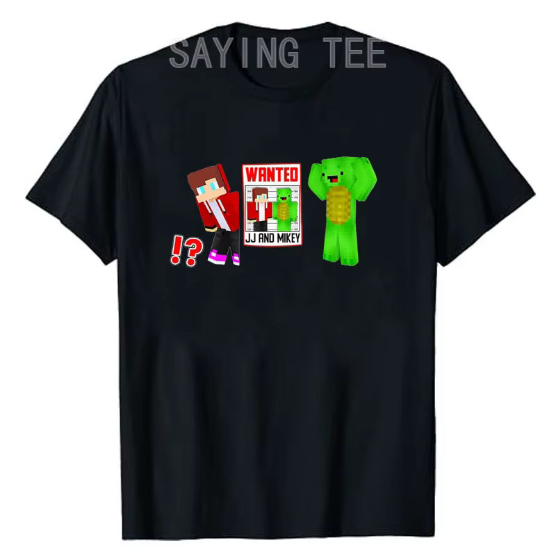 JJ et Mikey recherché jal T-Shirt Premium Humor drôle Gamer graphique tenue garçons mode disant T-Sh