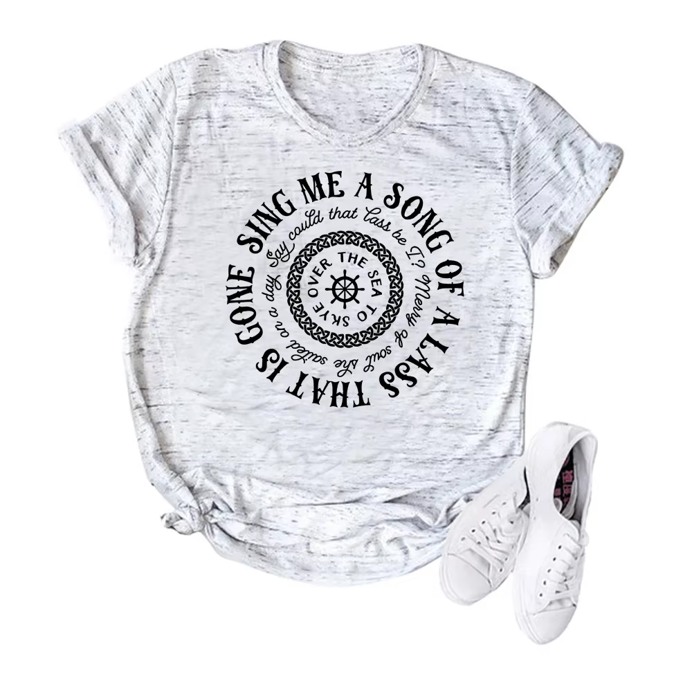 T-Shirt de la série Sing Me a Song Skye Boat Outlander Book, T-Shirt de la série Tv, T-Shirt de la s