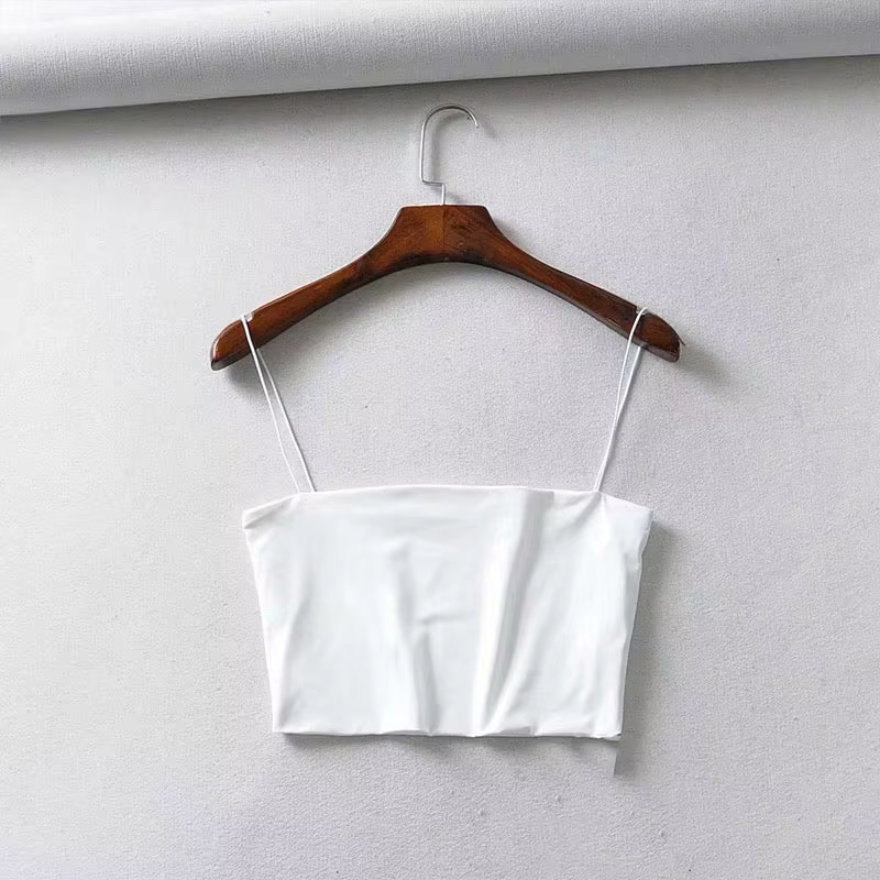 Haut court en coton élastique pour femmes, Camis Sexy, sans manches, débardeur court, Bar, été 2022