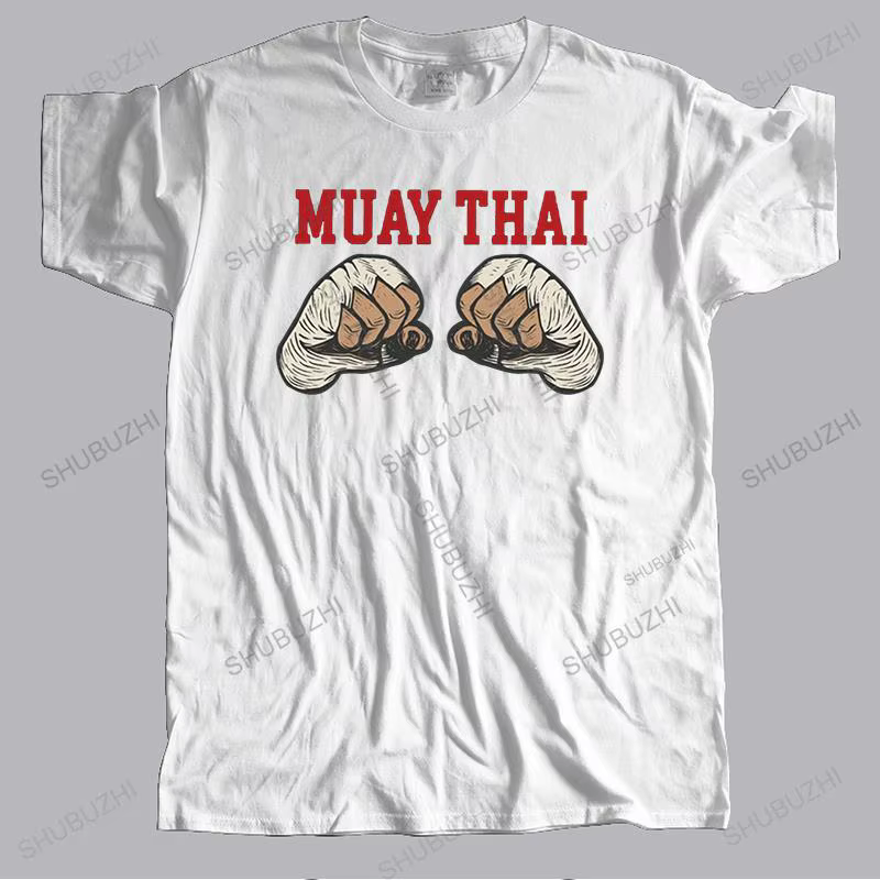 Classique hommes Muay Thai Combat entraînement T-shirt manches courtes coton T-shirt concepteur thaï
