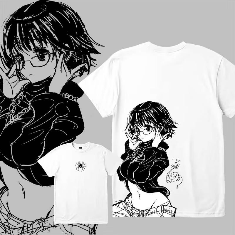 T-shirt imprimé floral doux respirant décontracté confortable unisexe tendance imprimé graphique Sty