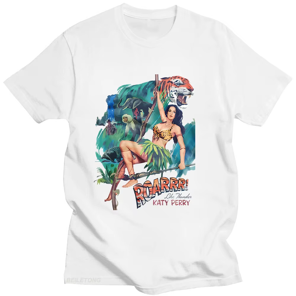 Katy Perry T-shirt Funko Pop Hip Hop haute qualité T-shirt à manches courtes décontracté col rond T-