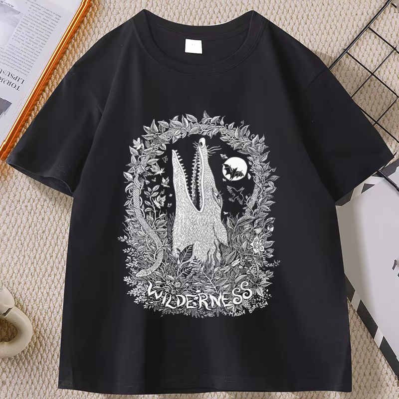 T-shirt Animal Creature pour amoureux de la nature, en coton, à manches courtes, col rond, pour homm