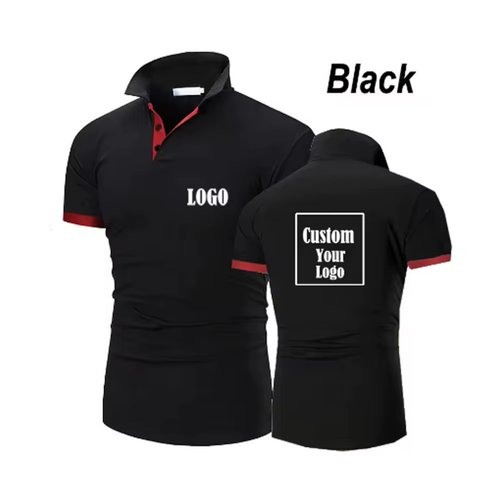 Polo personnalisé avec logo, T-shirt décontracté pour homme, mode été, vêtements de sport, coupe aju