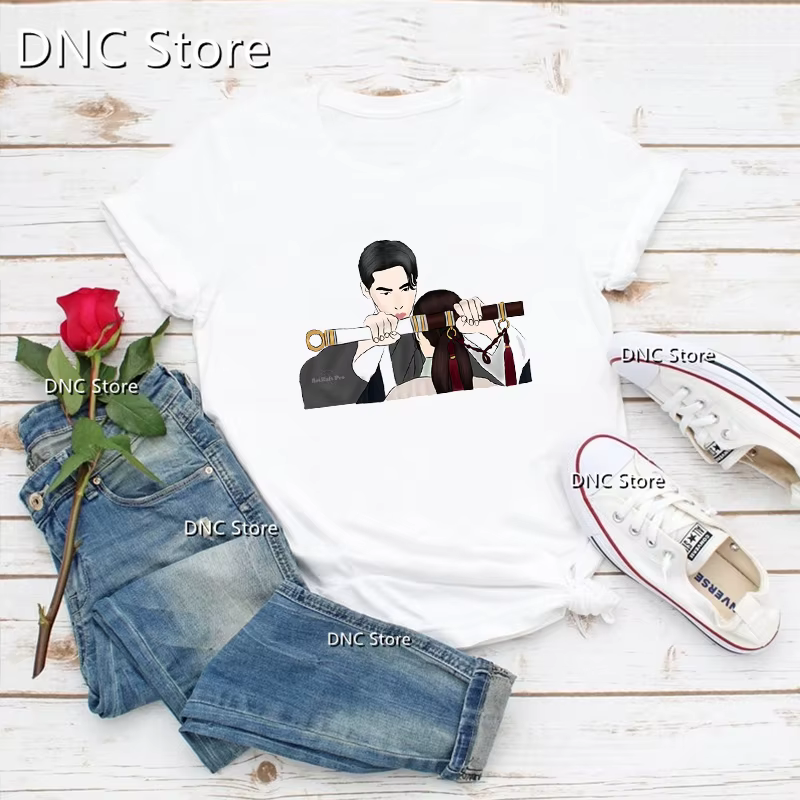 T-shirt Femme alchimie des âmes imprimé graphique Camiseta Mujer t-shirt été coréen vêtements femmes