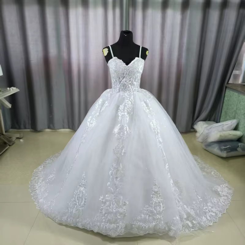 Robes De mariée blanches pour femmes, princesse d'été, Vintage, douce, bretelles Spaghetti, manches,