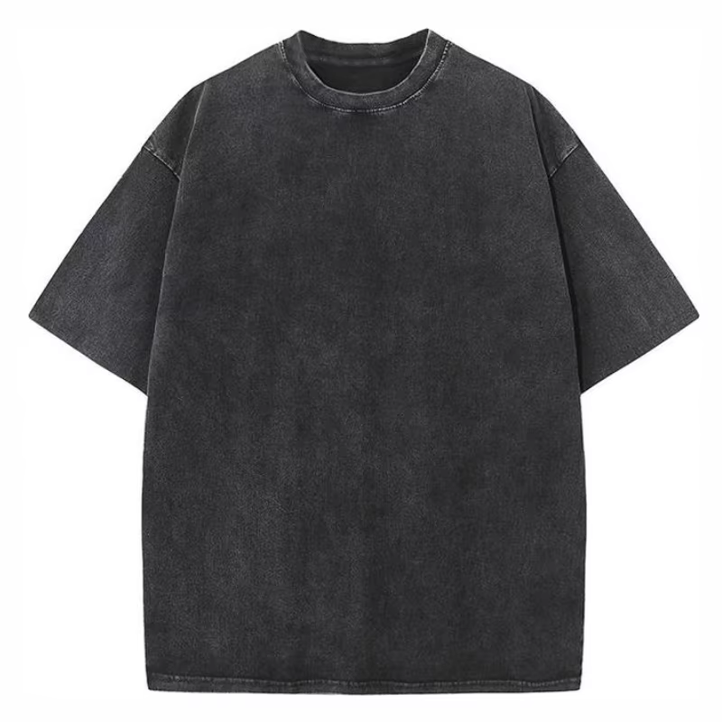 T-shirt de lavage personnalisé avec Logo imprimé, vêtements de conception d'images brodées, chemises