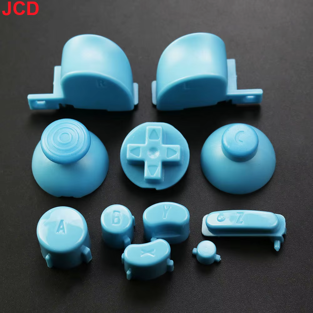 JCD-Ensemble complet de boutons de clavier L R ABXY Z, capuchons de pouce 3D, cube délibérément pour