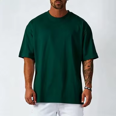 T-shirt en coton blanc uni pour homme, coupe oversize rétro, grande taille, mode homme et femme, man