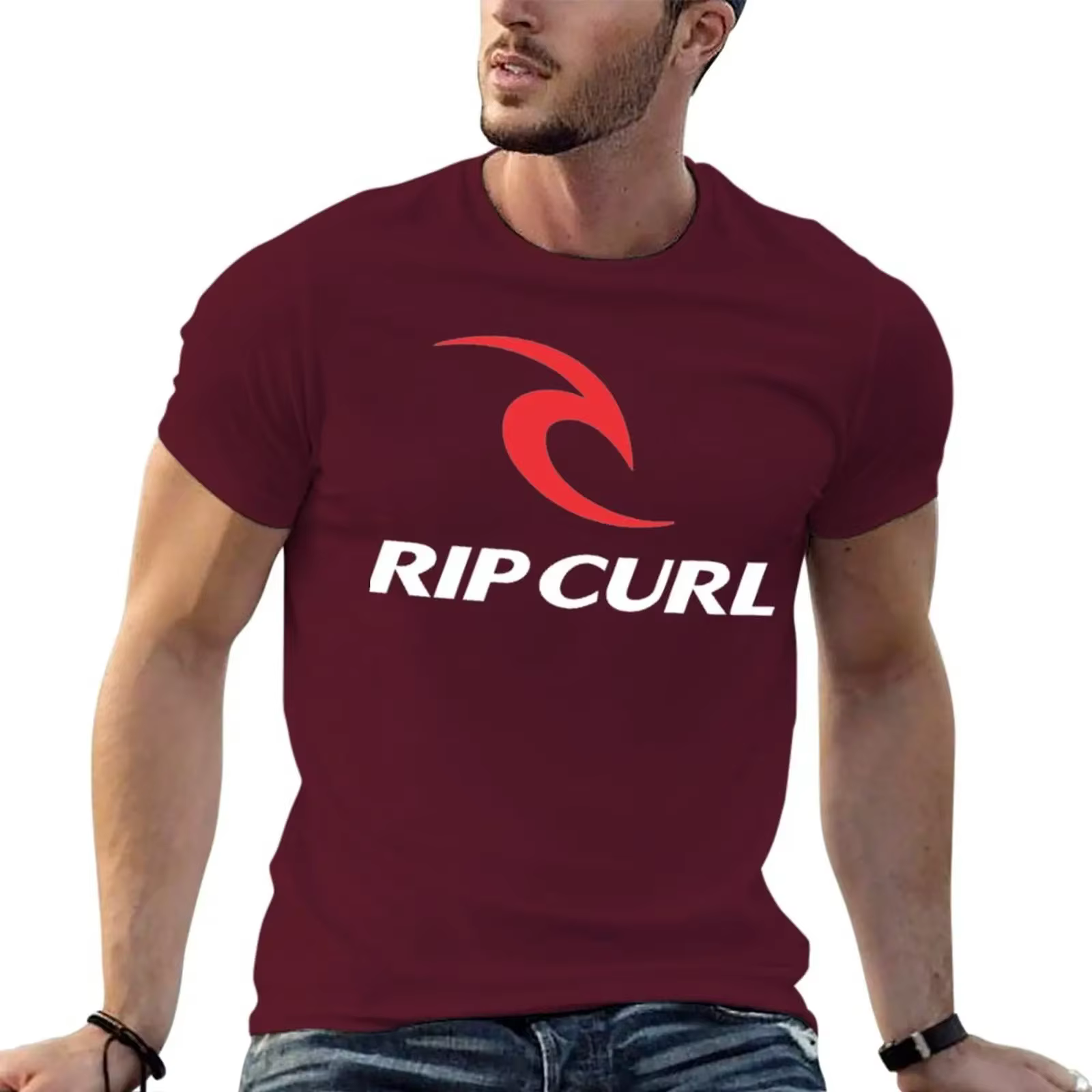 Rip Curl Essential T-Shirt pour homme, haut uni, séchage rapide, été