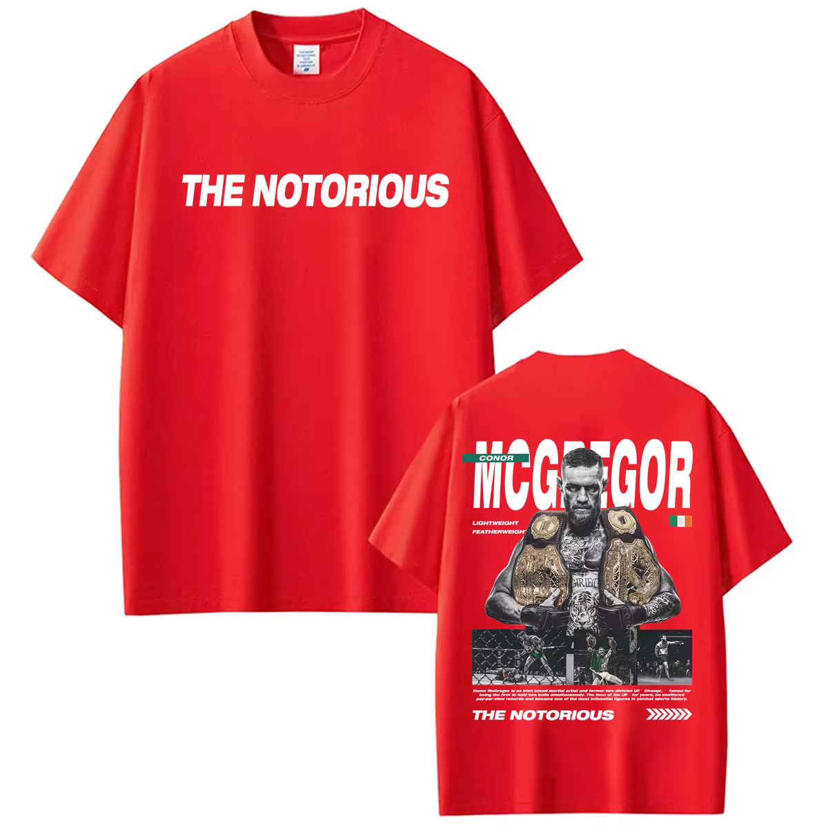 T-shirt The Notorious Conor McGregor Merch pour hommes, vêtements à la mode gothique rétro des année