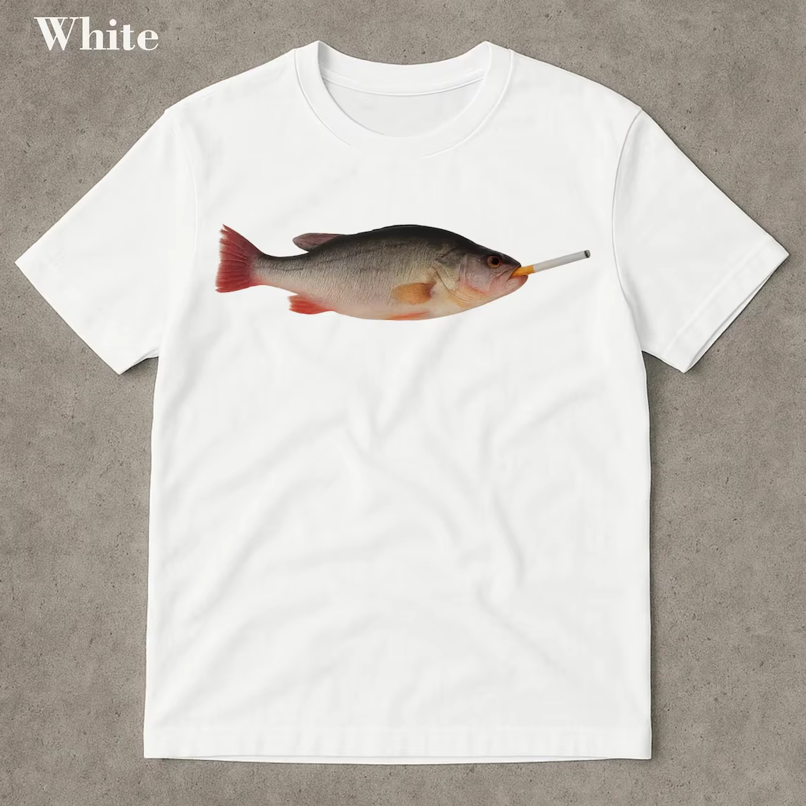 T-shirt « I Love Fish » tendance, style rétro, pour la pêche au bar, humoristique, avec motif « Stup