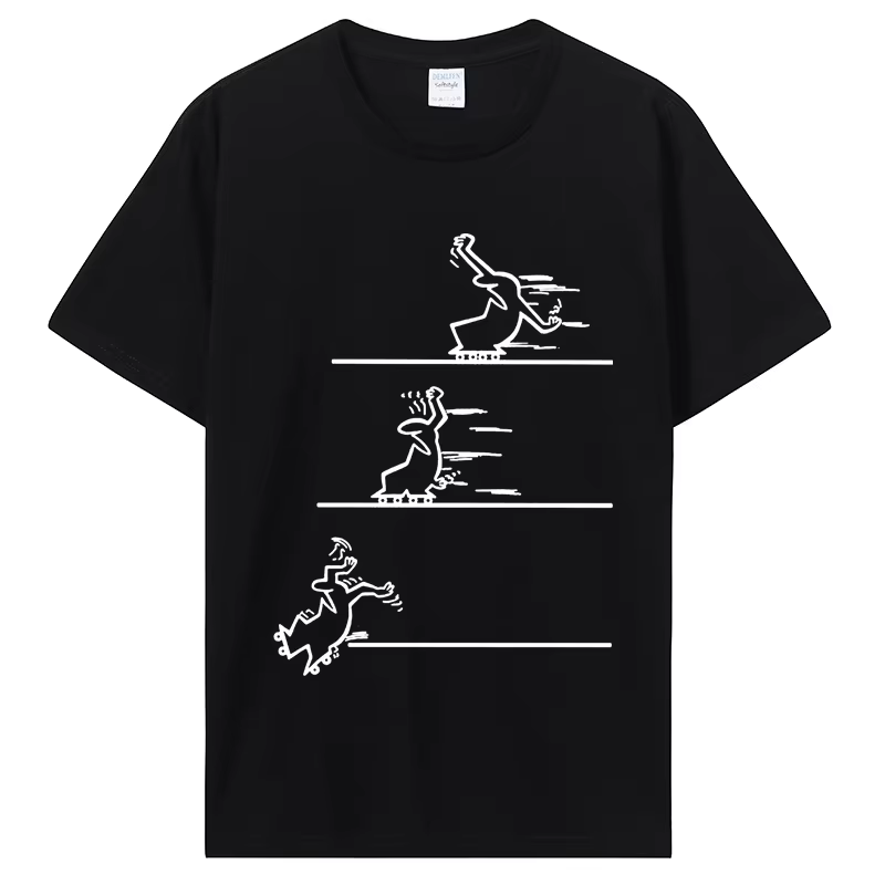 Skateboard La Linea t-shirt classique mode hommes coton col rond t-shirt Hip Hop t-shirts Streetwear