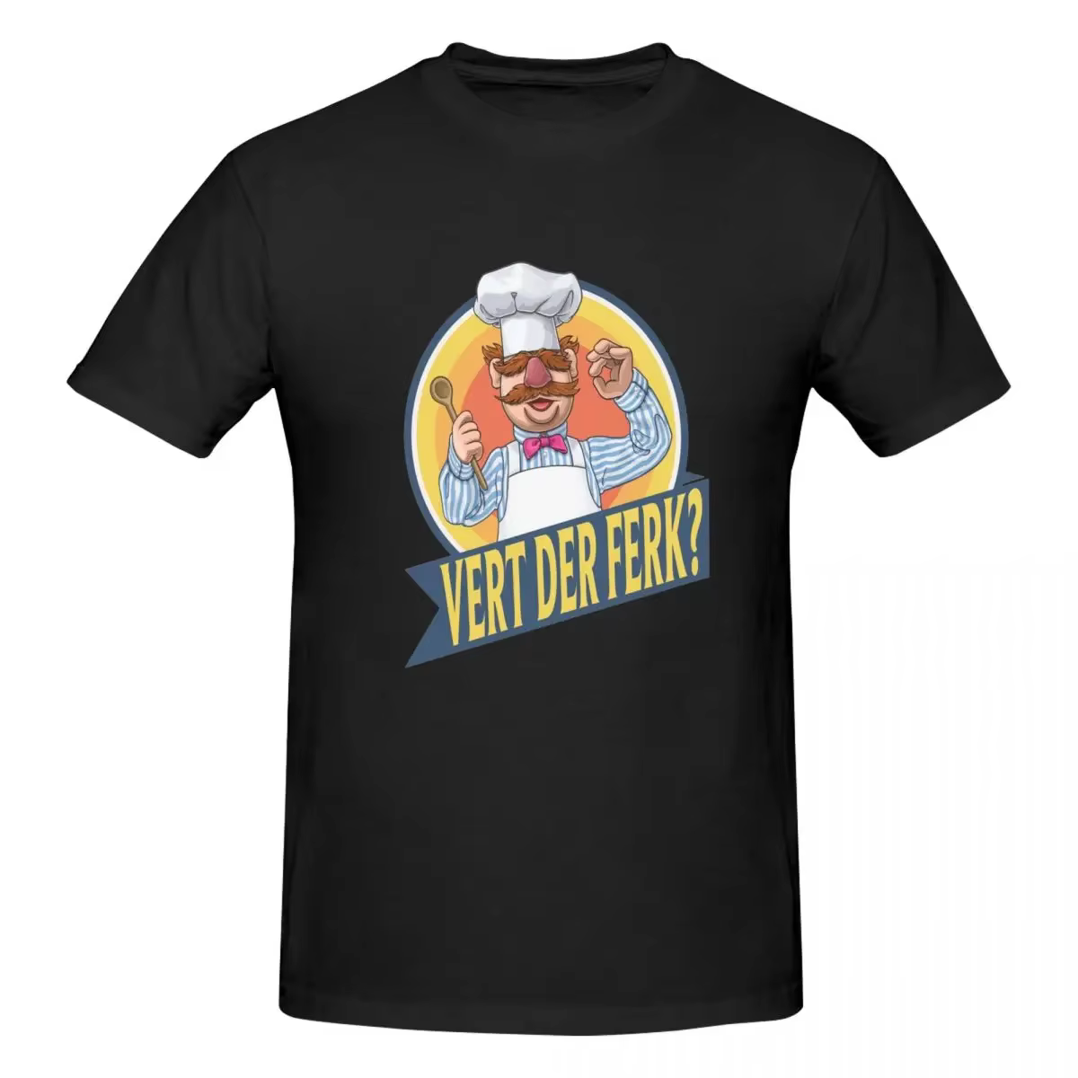 VERT DER FERK 100% T-shirt en coton Économie classiques pour hommes à manches courtes col rond S-6XL